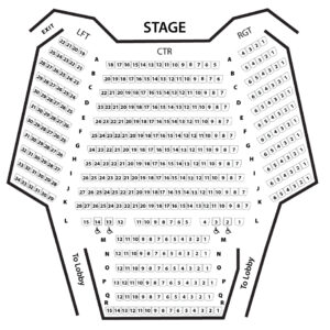 Seating Map | Lyceum Theatre, Arrow Rock Missouri: